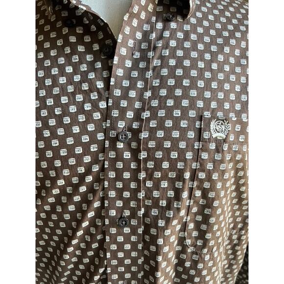 Men's Cinch Outdoors brown button down shirt size Large - Picture 2 of 7